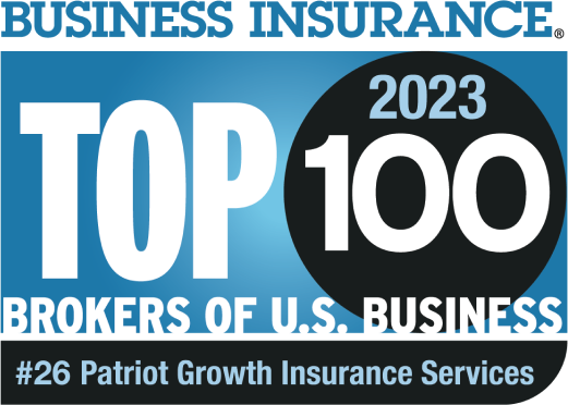 2023 Top 100 Brokers of U.S. Business, #26 Patriot Growth Insurance Services